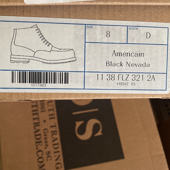 J.M. Weston Size 8 Black Boots. New in box, never worn. - Picture 3 of 3